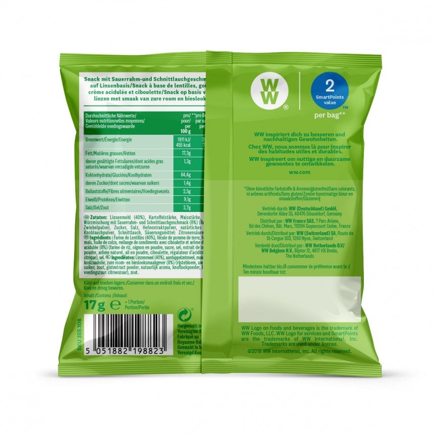 Chips Sour Cream Bieslook Ww Shop